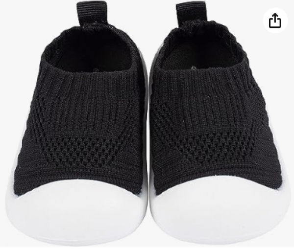 Vtshoes Unisex-Child Baby Toddler Boy and Girl Stretchy Knit Slip-on Sneaker Crib Shoe