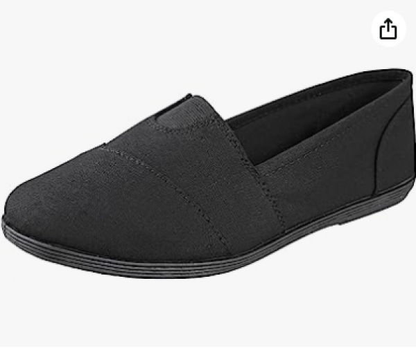 Vtshoes Flat Women Shoes Linen Canvas Slip On Loafers Memory Foam Gel Insoles OBJI-S