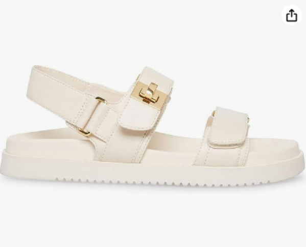 Vtshoes Women's Mun ro Sandal Dioract Leather Dad Sandals Adjustable Ankle Strap Chunky Flat Sandals Casual Slip on Shoes