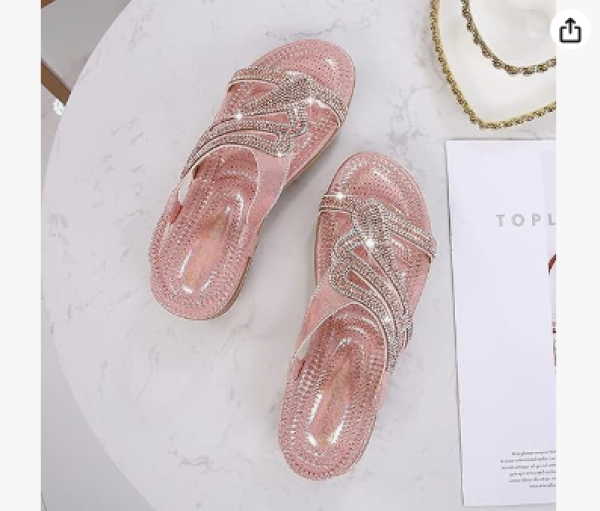 Vtshoes  Womens Sandals Summer Dressy Flat Sandals Casual Comfortable Beach Bohemian Sandal Flat Shoes