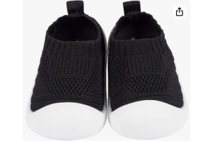 Vtshoes Unisex-Child Baby Toddler Boy and Girl Stretchy Knit Slip-on Sneaker Crib Shoe