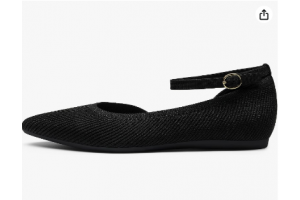 Vtshoes Women’s Comfortable Dress Work Pointed Toe Knit Flats