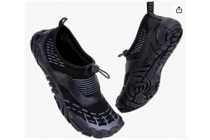 Vtshoes Water Shoes for Women and Men, Quick-Dry Aqua Socks with Wide Toe Box, Slip-on Barefoot Shoes for Pool Beach Swim Surf Yoga Water Sports