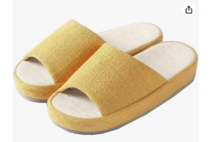 Vtshoes  Women Mens Unisex Linen Washable Open-Toe Home Slippers Indoor Shoes Casual Flax Soft Non-Slip Sole Shoes